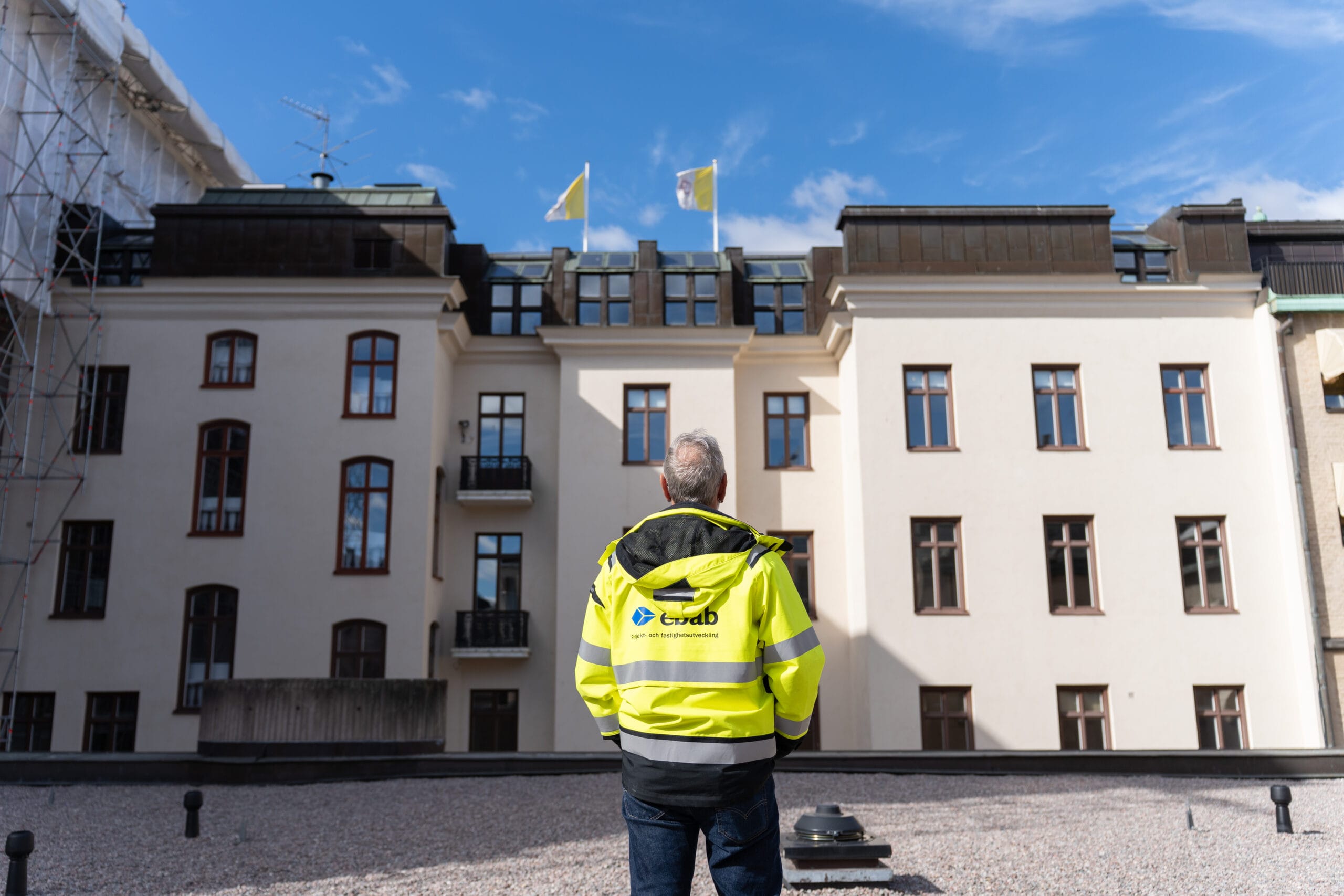 På plats vid event